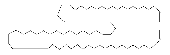 1,3,25,27,49,51-Cyclodoheptacontahexain Structure