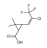 Cyclopropanecarboxylic acid, 3-[(1Z)-2-chloro-3, Structure