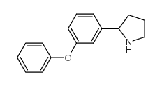 2-(3-苯氧苯基)-吡咯烷结构式