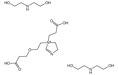 3-[1-[2-(2-carboxyethoxy)ethyl]-4,5-dihydroimidazol-1-ium-1-yl]propanoic acid,2-(2-hydroxyethylamino)ethanol结构式