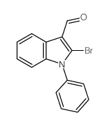 1H-Indole-3-carboxaldehyde,2-bromo-1-phenyl- Structure