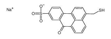 3-(Mercaptomethyl)-7-oxo-7H-benz(de)anthracene-9-sulfonic acid sodium salt Structure