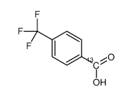 4-(trifluoromethyl)benzoic acid结构式