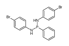N,N'-bis(p-bromophenyl)-P-phenylphosphonous diamide Structure