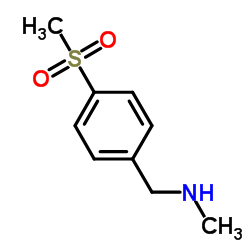 N-methyl-4-(methylsulfonyl)benzenemethanamine Structure