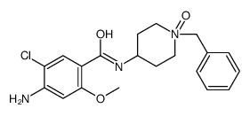 N-(1'-benzyl-4'-piperidyl-N-oxide)-4-amino-5-chloro-2-methoxybenzamide结构式