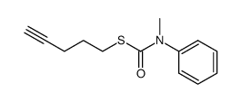 S-(pent-4-yn-1-yl) methyl(phenyl)carbamothioate Structure