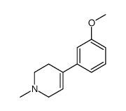 1-methyl-4-(3-methoxyphenyl)-1,2,3,6-tetrahydropyridine结构式