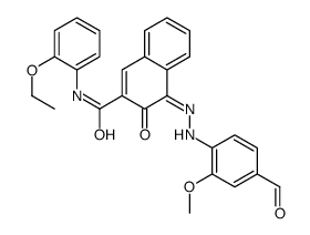 N-(2-Ethoxyphenyl)-3-hydroxy-4-[2-methoxy-5-(phenylcarbamoyl)phenylazo]-2-naphthamide结构式