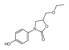 5-(ethoxymethyl)-3-(4-hydroxyphenyl)-1,3-oxazolidin-2-one结构式