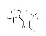 4-(hexafluoroisopropylidene)-3-(trimethylsilyl)-2-oxetanone Structure