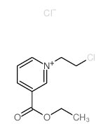 Pyridinium,1-(2-chloroethyl)-3-(ethoxycarbonyl)-, chloride (1:1) Structure