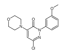 6-chloro-2-(3-methoxyphenyl)-4-morpholin-4-ylpyridazin-3-one Structure