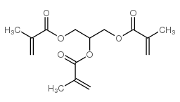 2-Propenoic acid, 2-methyl-, 1,2,3-propanetriyl ester Structure