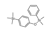 Dimethyl-phenyl-(4-trimethylsilyl-phenoxy)-silan结构式