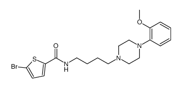 5-Bromo-thiophene-2-carboxylic acid {4-[4-(2-methoxy-phenyl)-piperazin-1-yl]-butyl}-amide结构式
