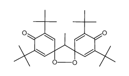 2,4,10,12-tetra-t-butyl-7-methyl-14,15-dioxadispiro[5,1,5,2]-pentadeca-1,4,9,12-tetraene-3,11-dione Structure