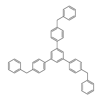 1,3,5-tris-(4-benzyl-phenyl)-benzene结构式