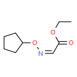 Acetic acid, (cyclopentyloxy)imino-, ethyl ester (9CI)结构式