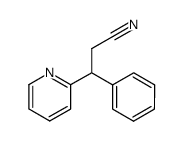 3-Phenyl-3-(2-pyridyl)propionitrile结构式