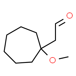 Cycloheptaneacetaldehyde, 1-methoxy- (9CI) structure