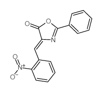 4-[(2-nitrophenyl)methylidene]-2-phenyl-1,3-oxazol-5-one结构式