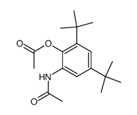 2-acetylamino-4,6-di-t-butylphenyl acetate结构式