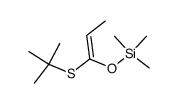 (E)-1-(tert-butylthio)-1-trimethylsilyloxyprop-1-ene结构式