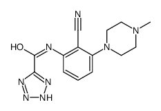 N-(3-(4-methylpiperazin-1-yl)-2-cyanophenyl)-1H-tetrazole-5-carboxamide结构式