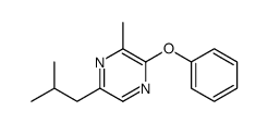 3-methyl-5-(2-methylpropyl)-2-phenoxypyrazine结构式