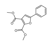 dimethyl 5-phenylfuran-2,3-dicarboxylate结构式