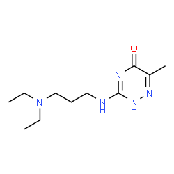 3-{[3-(diethylamino)propyl]amino}-6-methyl-1,2,4-triazin-5(4H)-one结构式
