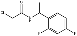 2-chloro-n-[1-(2,4-difluorophenyl)ethyl]acetamide Structure