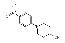 4-Hydroxy-1-(4-nitrophenyl)piperidine structure