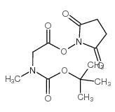 Boc-L-肌氨酸-羟基琥珀酰亚胺酯结构式