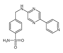 4-[[(5-pyridin-4-ylpyrazin-2-yl)amino]methyl]benzenesulfonamide Structure