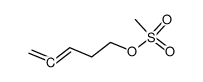 penta-3,4-dien-1-yl methanesulfonate结构式