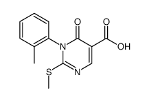 3-(2'-Methylphenyl)-2-methylmercapto-4-(3H)pyrimidone-5-carboxylic acid结构式