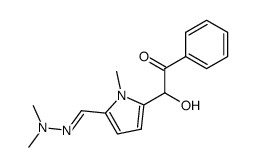 2-{5-[(dimethylhydrazono)methyl]-1-methyl-1H-pyrrol-2-yl}-2-hydroxy-1-phenylethanone Structure
