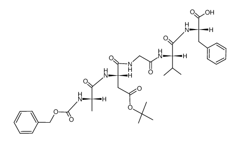 Z-Ala-Asp(OBu-t)-Gly-Val-Phe-OH结构式