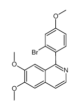 1-(2'-bromo-4'-methoxyphenyl)-6,7-dimethoxyisoquinoline Structure