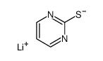 lithium 2-pyrimidinyl thiolate Structure