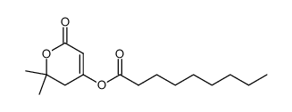 2,2-dimethyl-6-oxo-3,6-dihydro-2H-pyran-4-yl nonanoate结构式