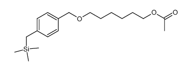 6-({4-[(trimethylsilyl)methyl]benzyl}oxy)hexyl acetate Structure