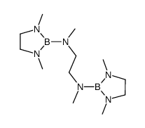 N,N'-bis(1,3-dimethyl-1,3,2-diazaborolidine-2-yl)-N,N'-dimethylethylenediamine Structure