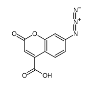 7-azido-2-oxochromene-4-carboxylic acid Structure