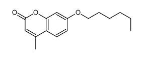 7-hexoxy-4-methylchromen-2-one Structure