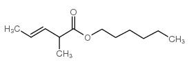 hexyl 2-methyl-3-pentenoate结构式
