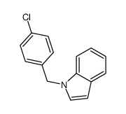 1-[(4-chlorophenyl)methyl]indole结构式