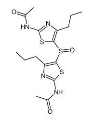 bis-(2-acetylamino-4-propyl-thiazol-5-yl)-sulfoxide Structure